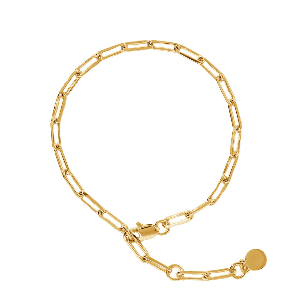 Girlfriend Link Bracelet in Gold